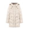 Down Jacket for Women Medium To Long Thick Hooded Middle-aged and Elderly Plus Size Women's Cotton Jacket