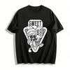Sweet And Cool Ice Cream Cartoon Print Casual Unisex Tee Pure Cotton T-shirt