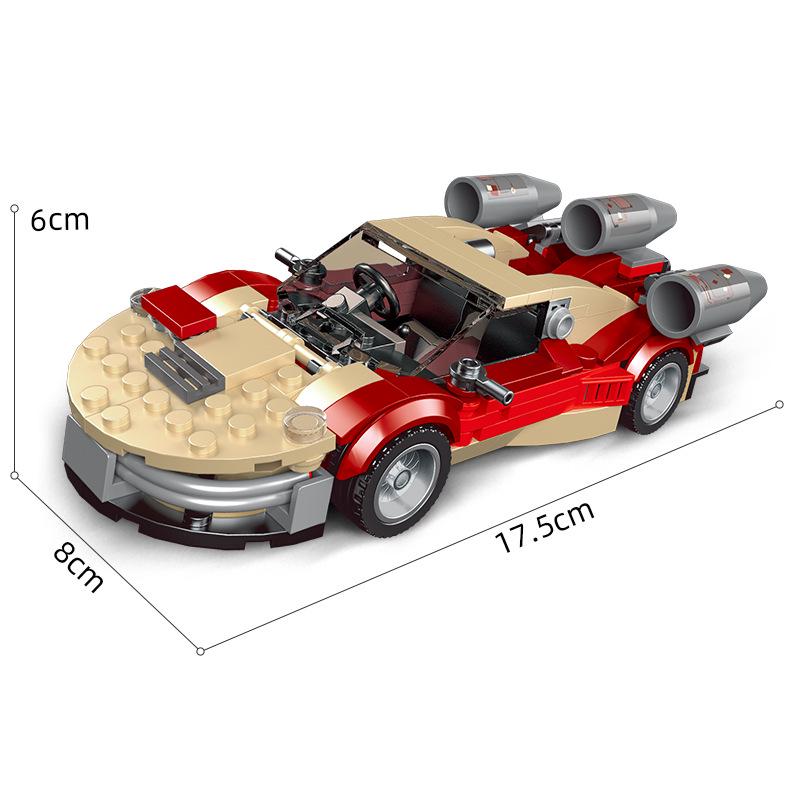 Yuxing King Educational Mini Car Model Toy for Boys - Assembly Block Kit and Birthday Gift