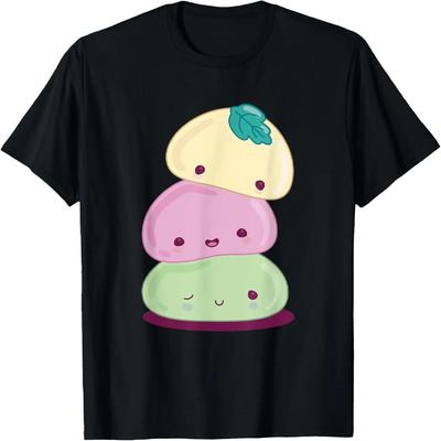 Mochi Ice Cream Kawaii Style Cute Japanese Food Graphic T-Shirt