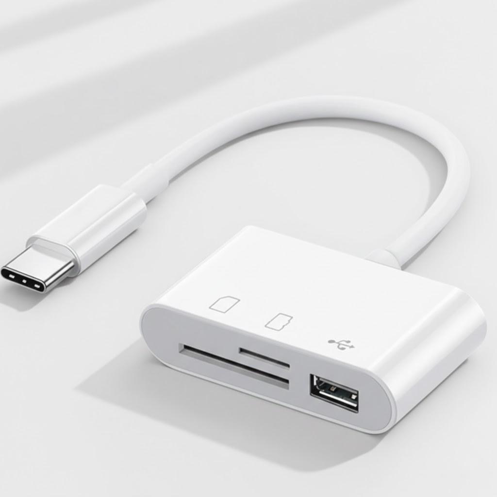 3-in-1 SD TF Card Reader Adapter USB 2.0 3.0 for MacBook Pro Laptop PC Camera Mobile Phones