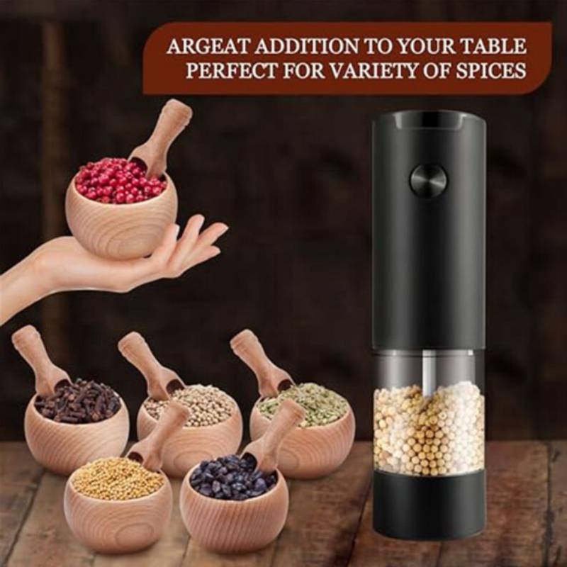 Electric Pepper Salt Grinder With Rechargeable Battery For Home Kitchen Gift