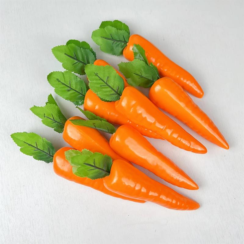 5/10Pcs Artificial Carrot Foam Vegetable Photo Prop Food Toy Mini Toys Decorations Party Favor Fake Vegetables