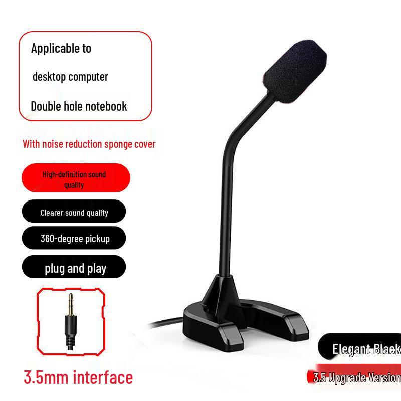Desktop Streaming Microphone for Gaming, Voice Chat, and Live Recording with Sound Card