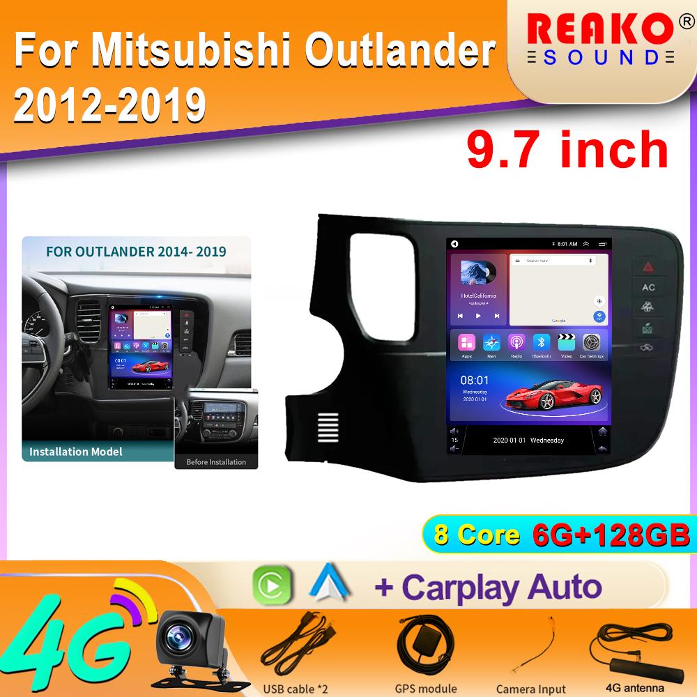 2 Din Android Car Radio For Mitsubishi Outlander 2012-2019 Multimedia Player GPS Navigation  4G Wifi BT 2din DVD