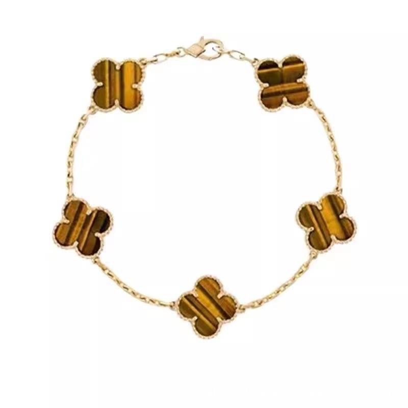 Luxury Four-leaf Clover Bracelet Unisex Versatile and Sophisticated Lucky Clover Bracelet