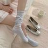Female Summer Fashion New Bow Ballet Wind Non Slip Boneless Calf Pile Socks