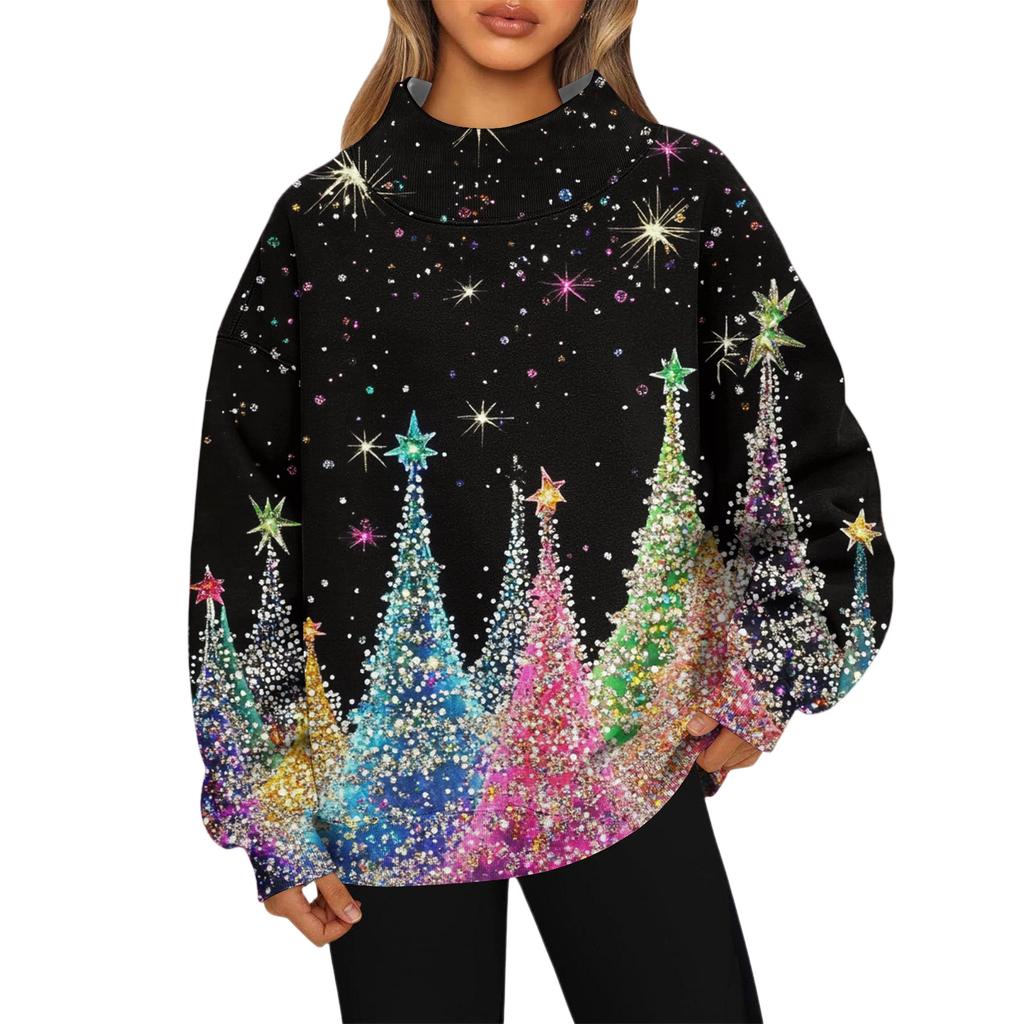 Genser for kvinner Sport Flanell Genser Langermet Topp Casual V-hals Genser