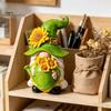 Weather Resistant Resin Crafts Sunflower Gnome Statue Ornaments, Faceless Figurines, Pastoral Indoor Window Sill Ornaments Style Tabletop Figures for