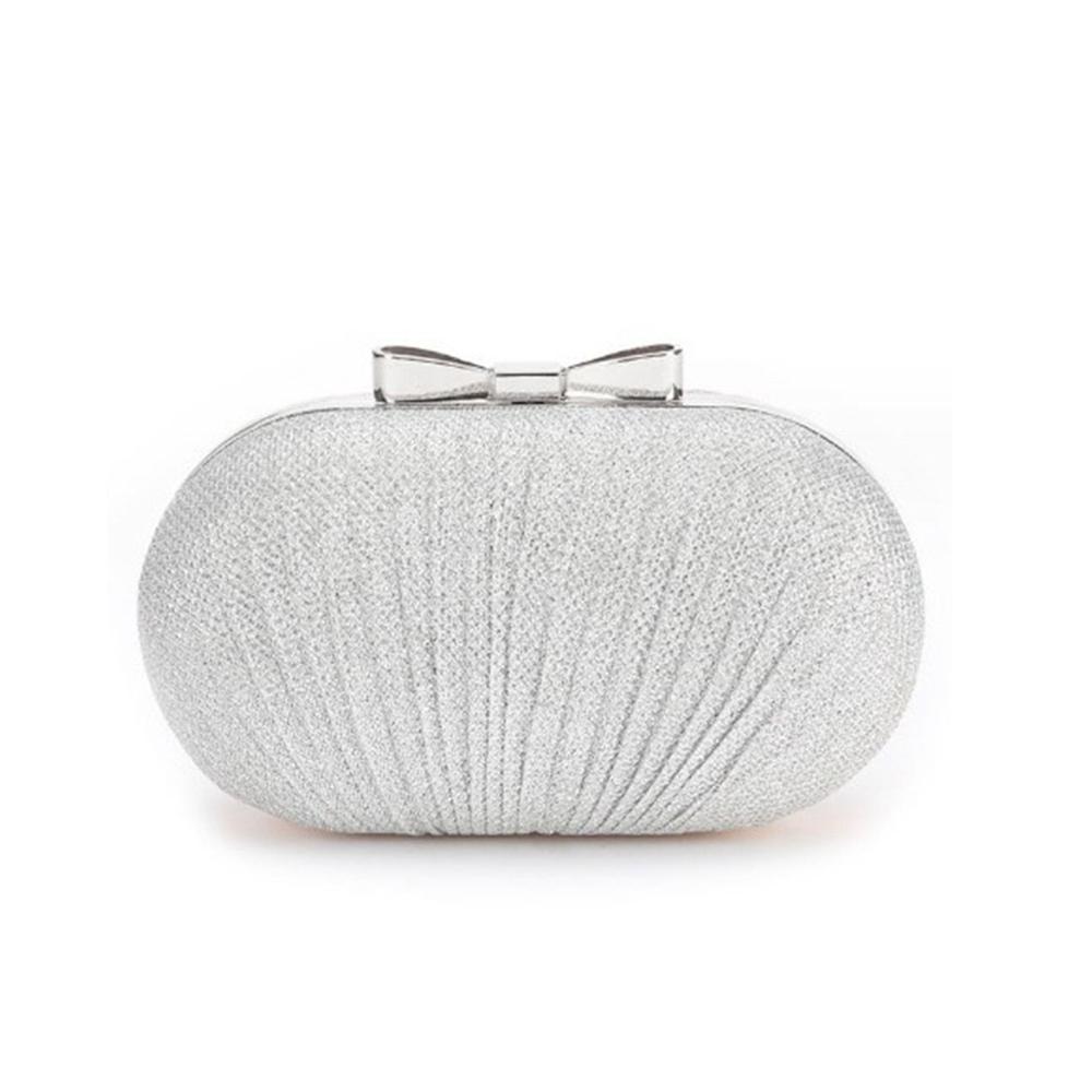 Wedding Bridal Clutch Handbag Women Evening Party Bag Chain Shoulder Bags Elegant Rhinestones Egg Shape Banquet Clutch Purse