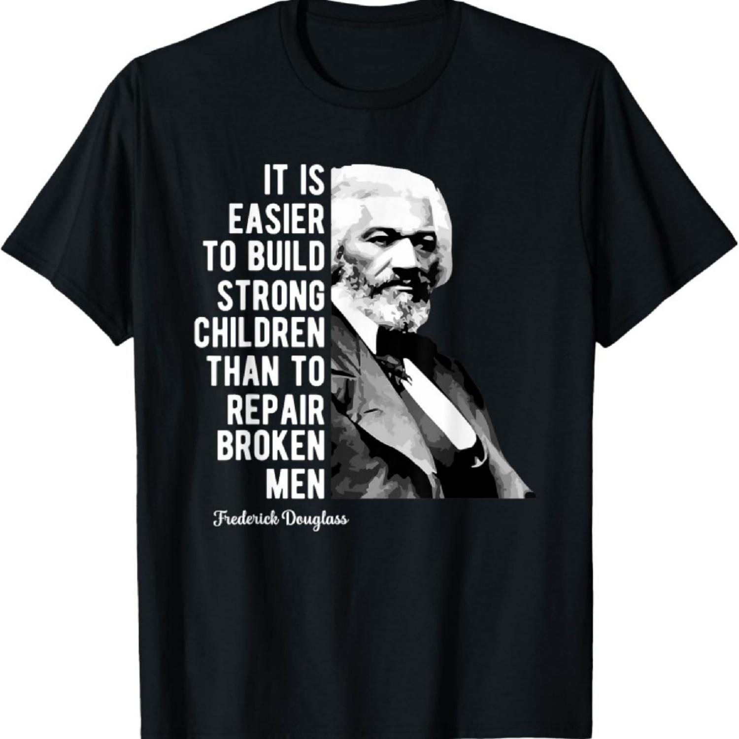 

Frederick Douglass Quote For Black History Month T-Shirt XXXXXL чорний