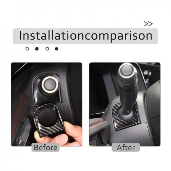 For Corvette C8 -2025 Steering Wheel Rod Base Cover Trim ABS Carbon Fiber