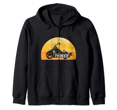 MOTORCYCLE FUN Zip Hoodie TRIKE, TRIKE, BIKE, BIKER,