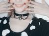 DOKiDOKi Heart Collar and Leash for Human Cosplay PU Cat SM SM Choker [Black Leather] Chain, Master, Slave, Costume, Goods, Restraints, Handcuffs,