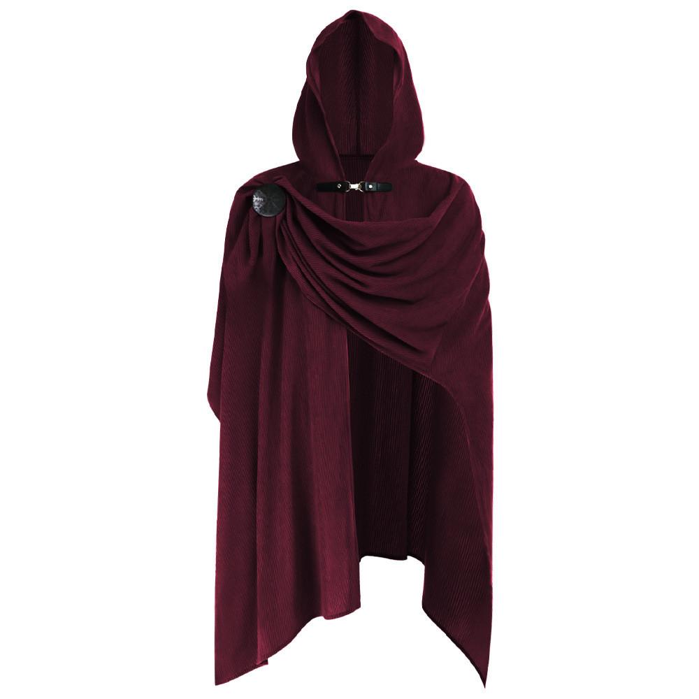Cosplay Corduroy Cloak For Halloween Costume Theatre Stage Performances Unisex