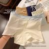 Women's Summer Cotton 10A Anti-bacterial Non Scar Comfortable Hip Mid Waist Flat Angle Briefs