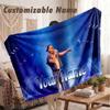 Custom Name Flannel Blanket,Apache 207 Lightweight Warm Bed Blanket For Couch & Holiday Gift