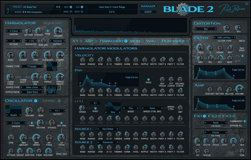 Rob Papen Software Synthesizer BLADE 2