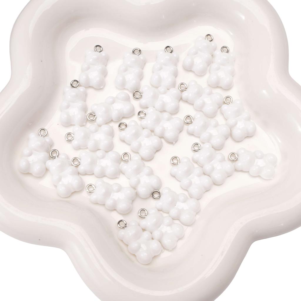 Niedliche Harz-Gummibär-Anhänger-Charms für Schmuckzubehör, DIY-Zubehör