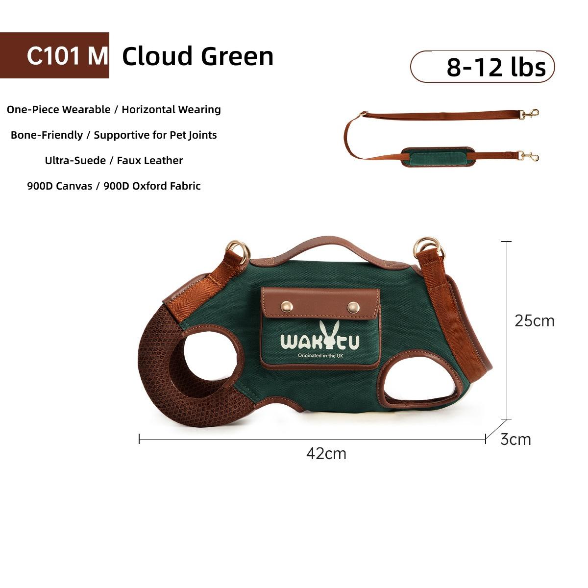 Wakytu Dog Sling Carrier Vest Adjustable