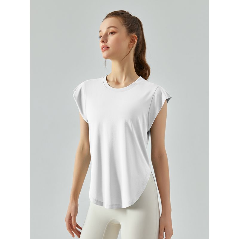 Summer Thin Yoga Vest Blouse for Women Fitness Yoga Wear Tops Loose Quick-Drying Sleeveless Running Exercise T-shirt
