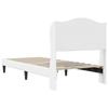 Bed Frame with Headboard White 80 x 200 cm Faux Leather