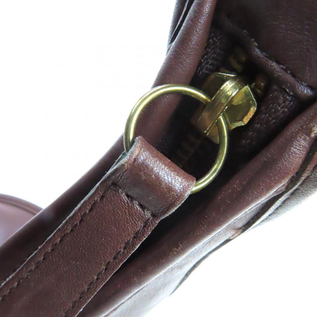 Coach Umhängetasche Ergo Old Globe Halb-Schulter Braun Leder Damen 9033 Gebraucht