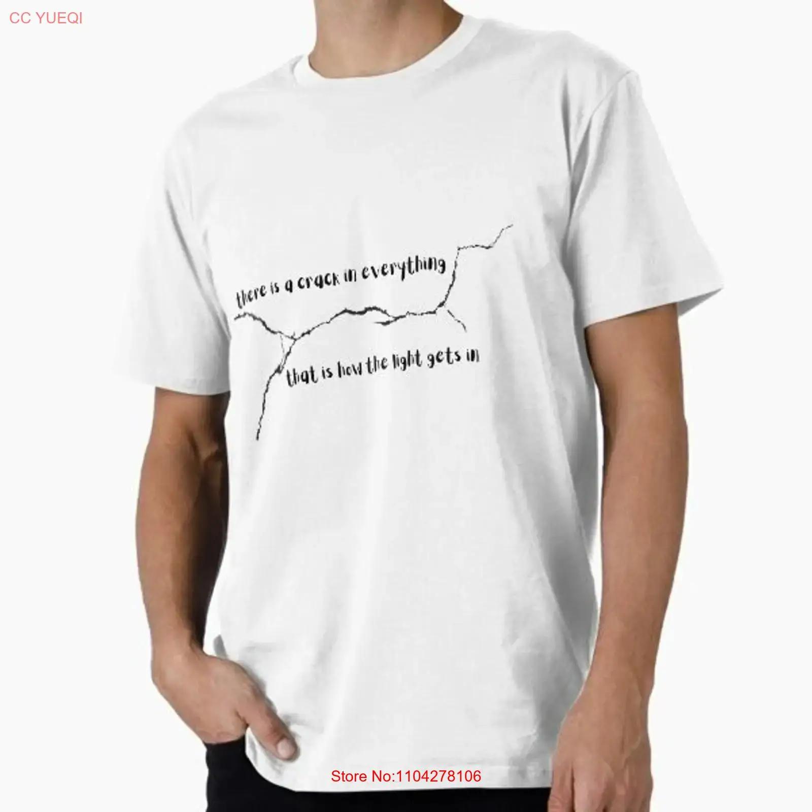 

There Is A Crack In Everything Prem Made USA Mens T Shirt S to 5XL vintage Washed fashion Breathable graphic designer clothes S разноцветный