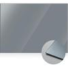 Nuanchu 12 X 16 Inches Neutral Grey Tempered Glass Palette for Oil Painting Palette Artist Scratch Resistant Easy Clean Up DIY Color Mixing
