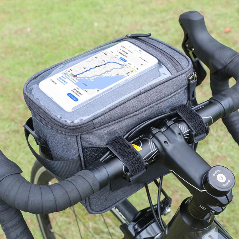 Bike Bag Waterproof Bike Handlebar Bag Scooter Bike Basket Bike Front Bag Cycling Pouch for MTB Mountain Road Bikes