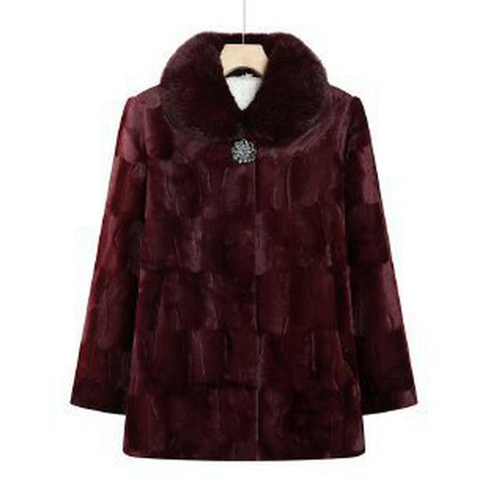 Women's Faux Mink Velvet Jacket: Versatile, Stylish Grandma-Inspired Autumn/Winter Top