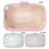 PVC Bow Cosmetic Bag Large Capacity Bowknot Makeup Bag Transparent Portable Storage Bag Bathroom Shower Travel Bag