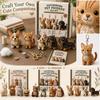 Patchwork Animal Keychain DIY Kit for Beginners Handmade Sewing Craft Set with Fabric and Accessories for Creative Projects 4 Pieces