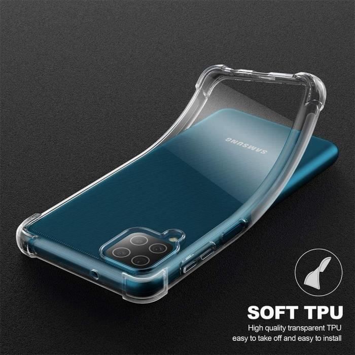 Coque Transparente pour Samsung A12 - PROSHOP - Silicone - Protection Renforcée - 6,5 pouce