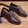 Fashion British Style Slip-on Business Dress Shoes for Men Spring Autumn Soft-soled Casual Men's Leather Shoes New Designer Loafers Male