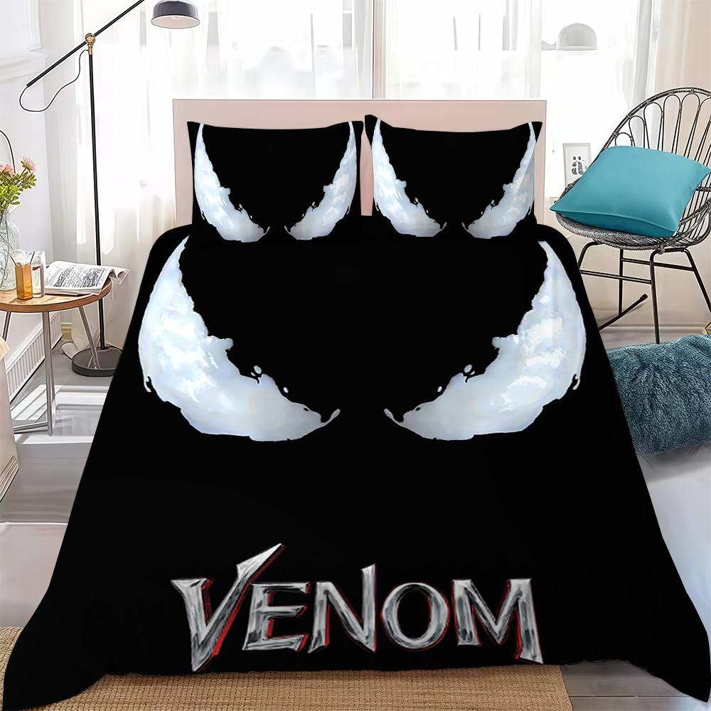V-Venom Movie Duvet Cover Set Home Style Bedding Soft Laundry Cotton Bed 3 Piece Set Student Dormitory Gift
