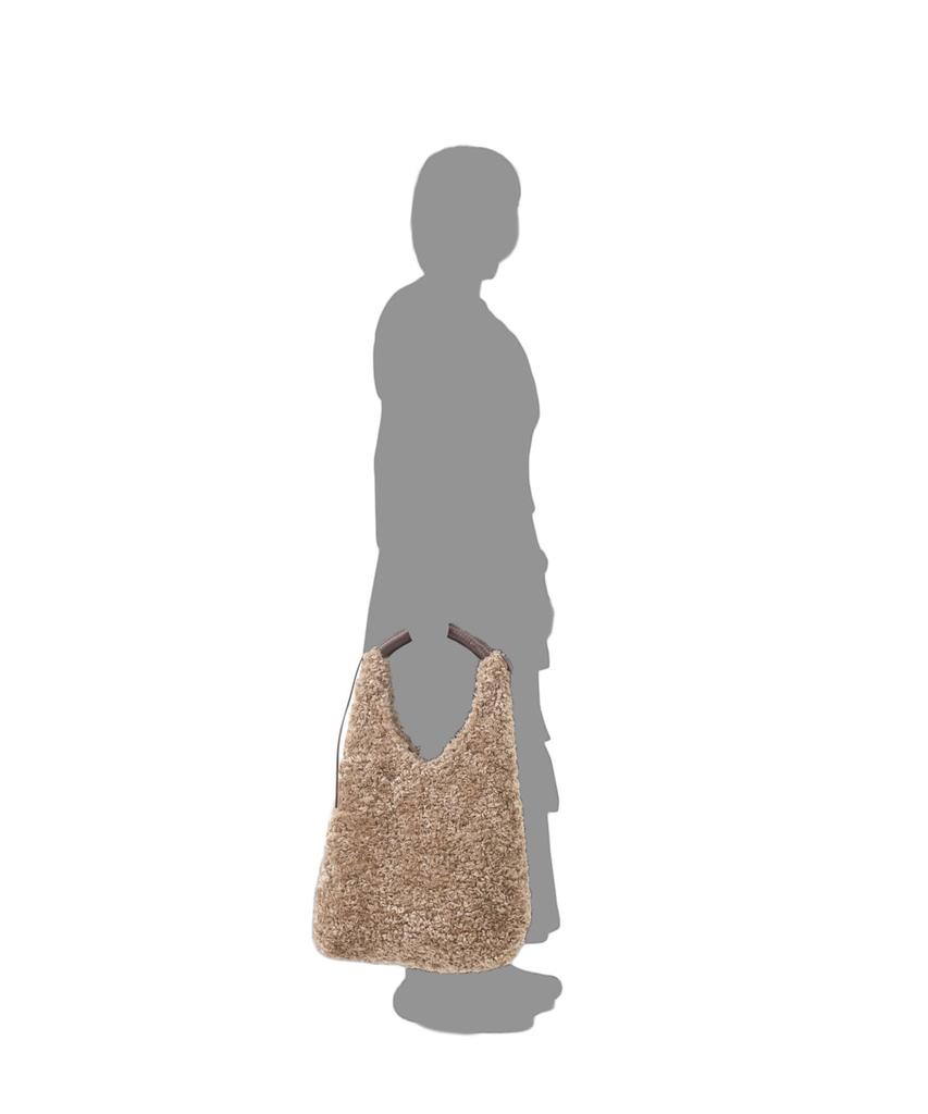 [FCE] FUR WRAPPING HANDLE TOTE Bag