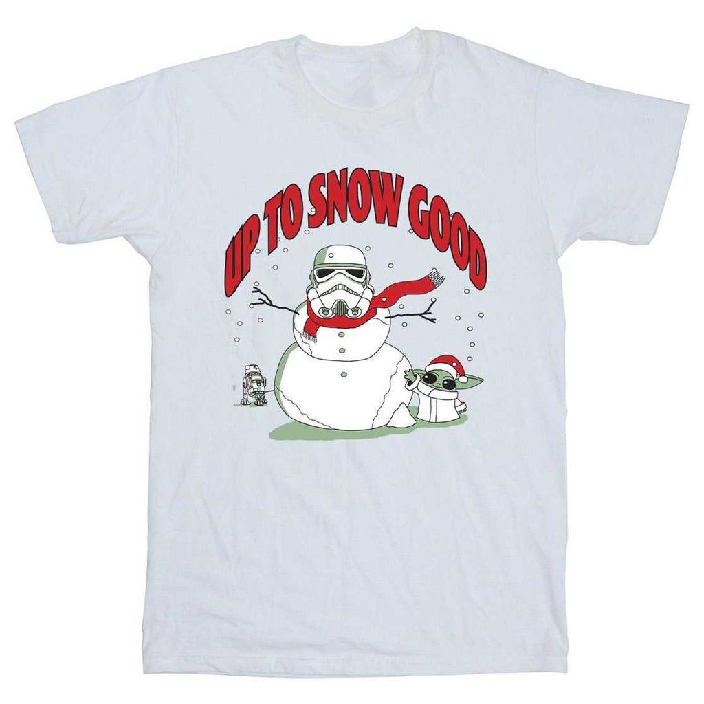 Star Wars Mandalorian Girls Up To Snow Good Cotton T-Shirt