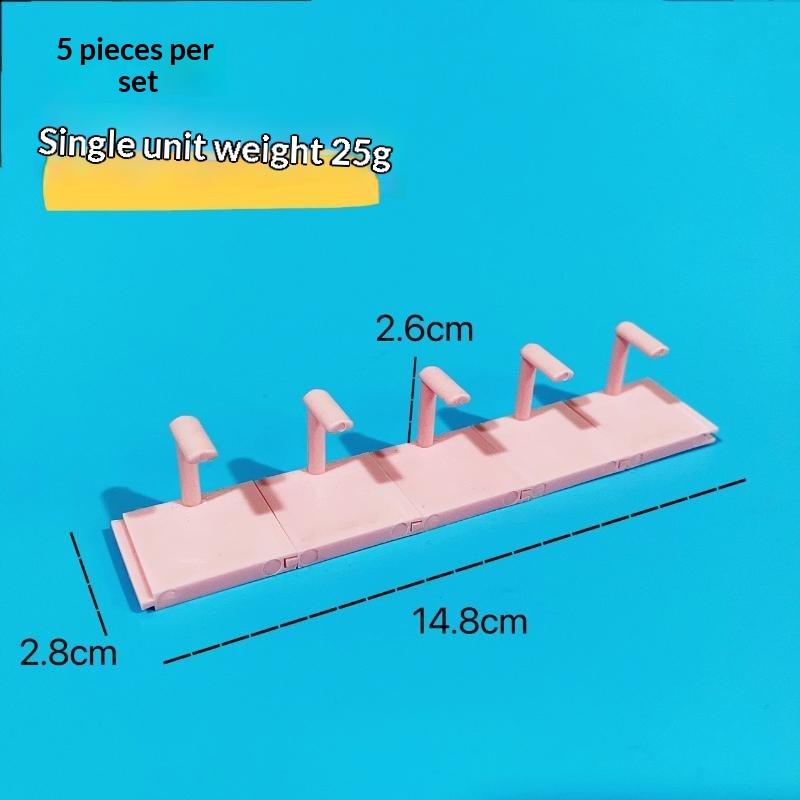 Nail Practice Display Stand 5Pcs Detachable Press On Nail Training Holder for Beginner Nail Technician Training Home