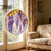 Vibrant Light Projection Decor Acrylic Puzzles Sun Catcher Stained Glass Effect Window Hanging Decor Colorful Catcher Hummingbird Flowers
