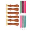 Wax Seal Stamp Kit Clear Pattern Simplicity DIY Classic Sealing Kit for Envelopes Invitations Weddin