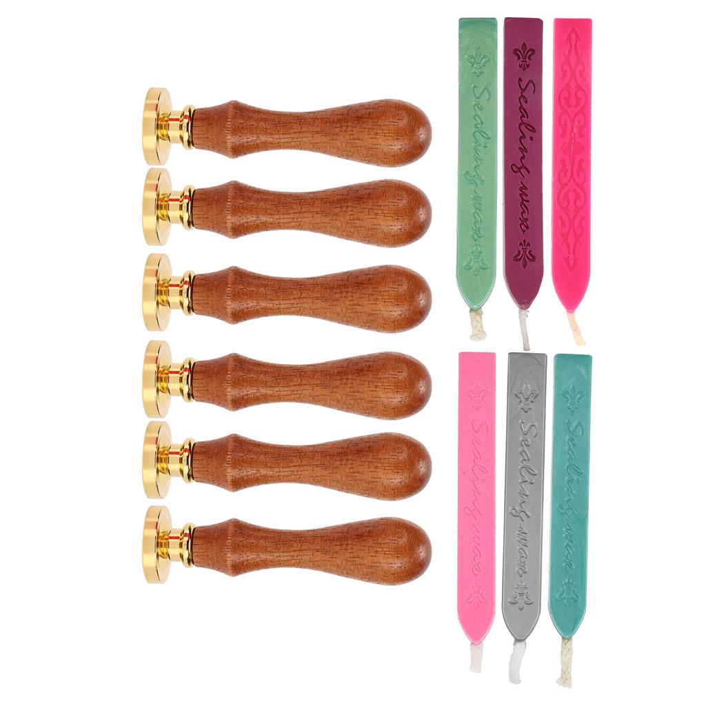 Wax Seal Stamp Kit Clear Pattern Simplicity DIY Classic Sealing Kit for Envelopes Invitations Weddin