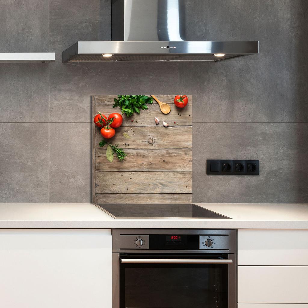PANEL SZKLANY DO KUCHNI 60x65 Drewno