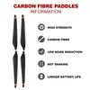 Hobbywing X8 Plus 3011 CW CCW 30-Inch Carbon Fiber Propellers Folding Blades Compatible with 8120 Motor Replacement Parts