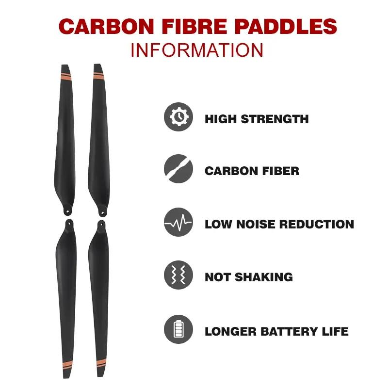 Hobbywing X8 Plus 3011 CW CCW 30-Inch Carbon Fiber Propellers Folding Blades Compatible with 8120 Motor Replacement Parts