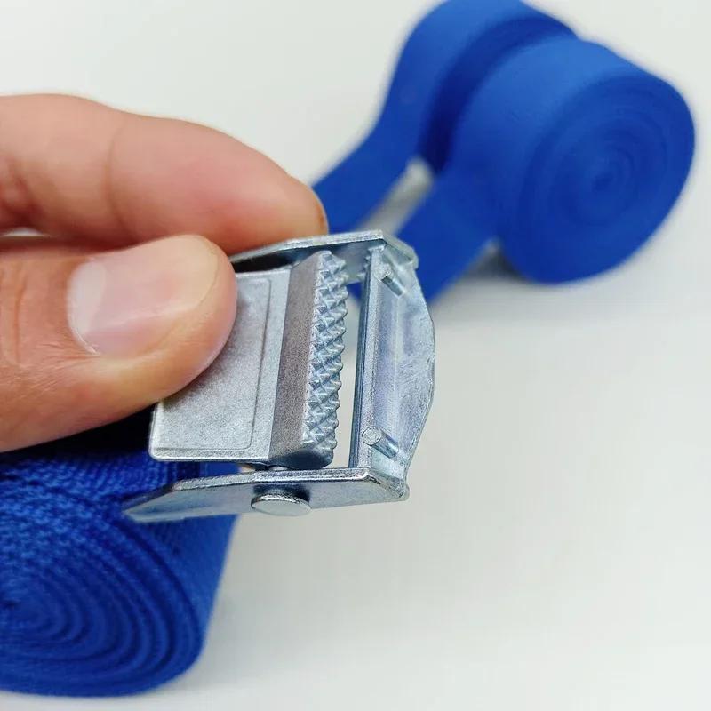 5m Cargo Straps With Buckle Tie-Down Belt for Motorcycle Car Bicycle Metal Tow Rope Strong Ratchet Fixing Belt for Luggage Bag