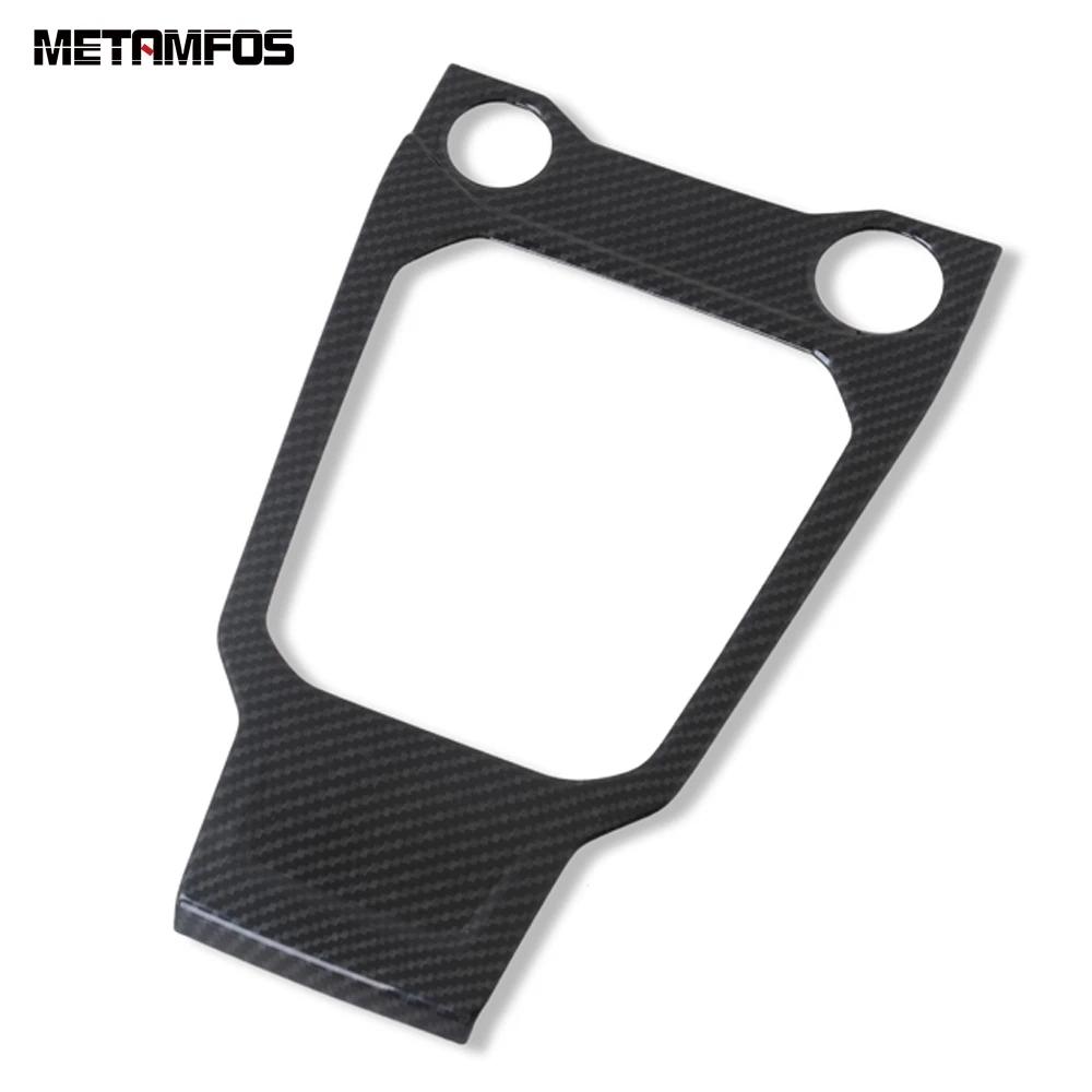 For Volkswagen VW T-Roc TROC 2018- 2024 2025 Carbon Fiber Center Console Gear Shift Box Cover Trim Interior Accessories