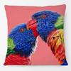 Australia Native Birds Parrots Maggie Black Cockatoo Honeyeater Print Cushion Cover Sofa Decor Pillow Case