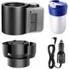 12V Car Heating Cooling Cup Mug 2In1 Smart Type - Mini Display Screen, Car Cup Holder Size, Dual-Use for Car/Home Drink Keeping