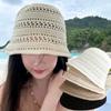 Women'S Crochet Knit Bucket Hat Lightweight Hollow Out Summer Sun Hat Breathable Beach Hat For Travel Outdoor Uv Protection